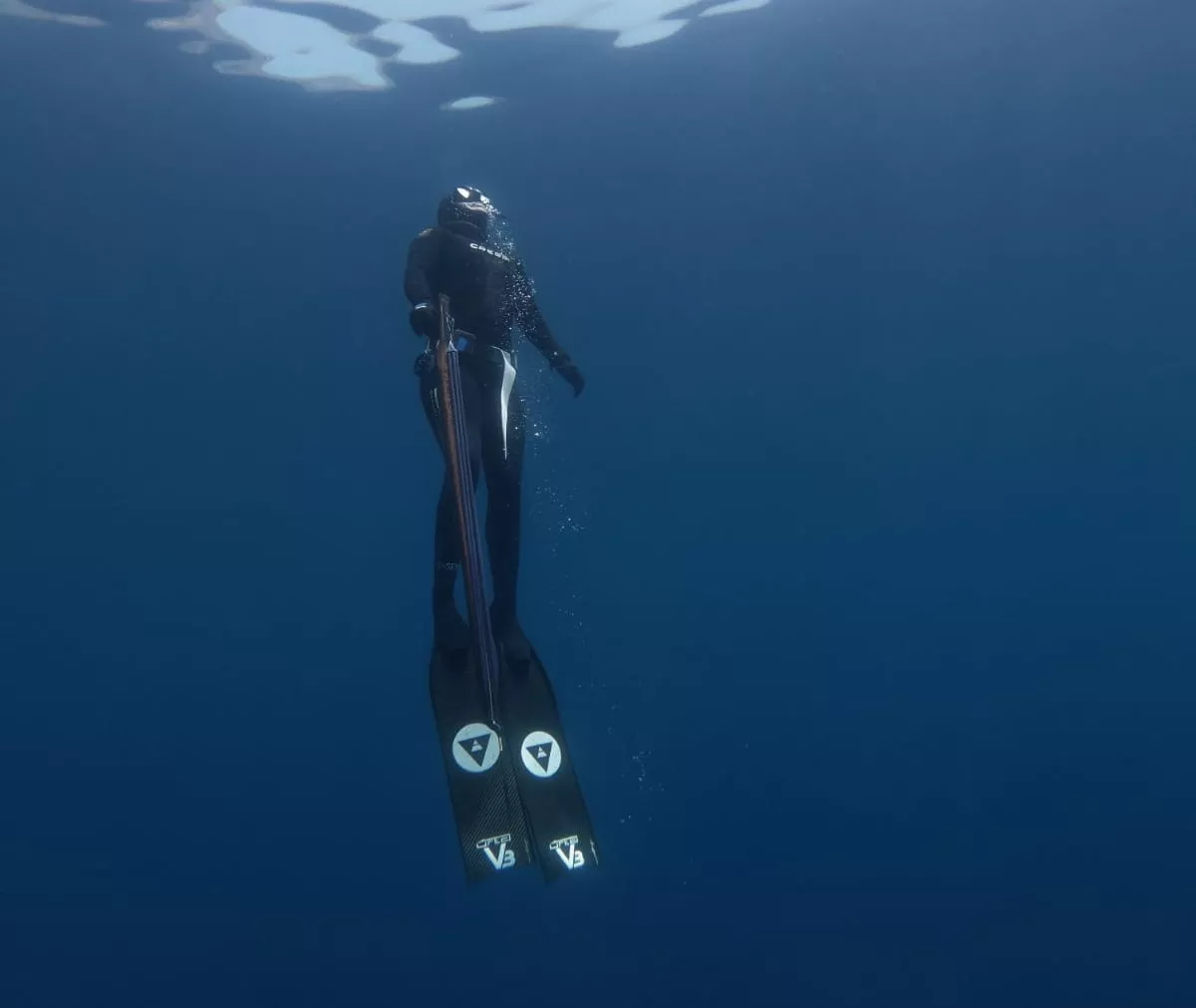 Kathy freediving