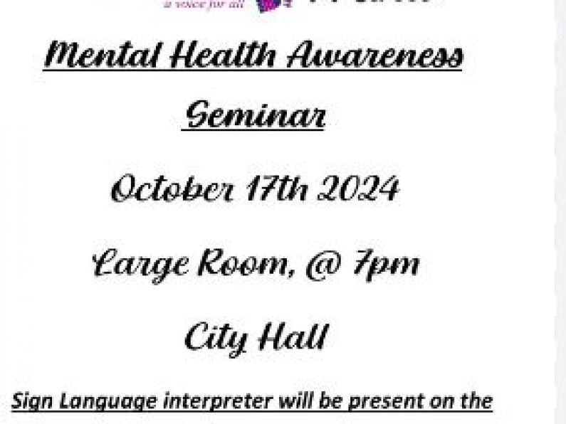 Mental Health Awareness Seminar "Peace of Mind" - Thursday 17th