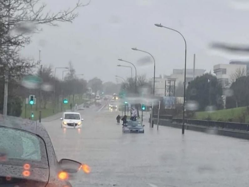 Heavy rain and snowfall in Waterford leads to road closures and flooding