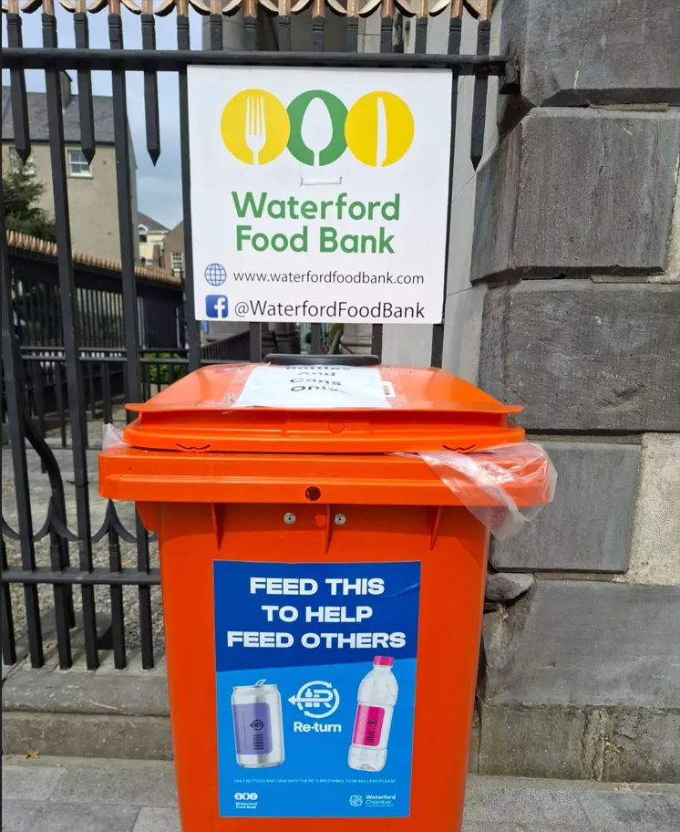 Waterford Food Bank Deposit Bin, Waterford Harvest Festival.