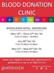 Donation Clinic Waterford October