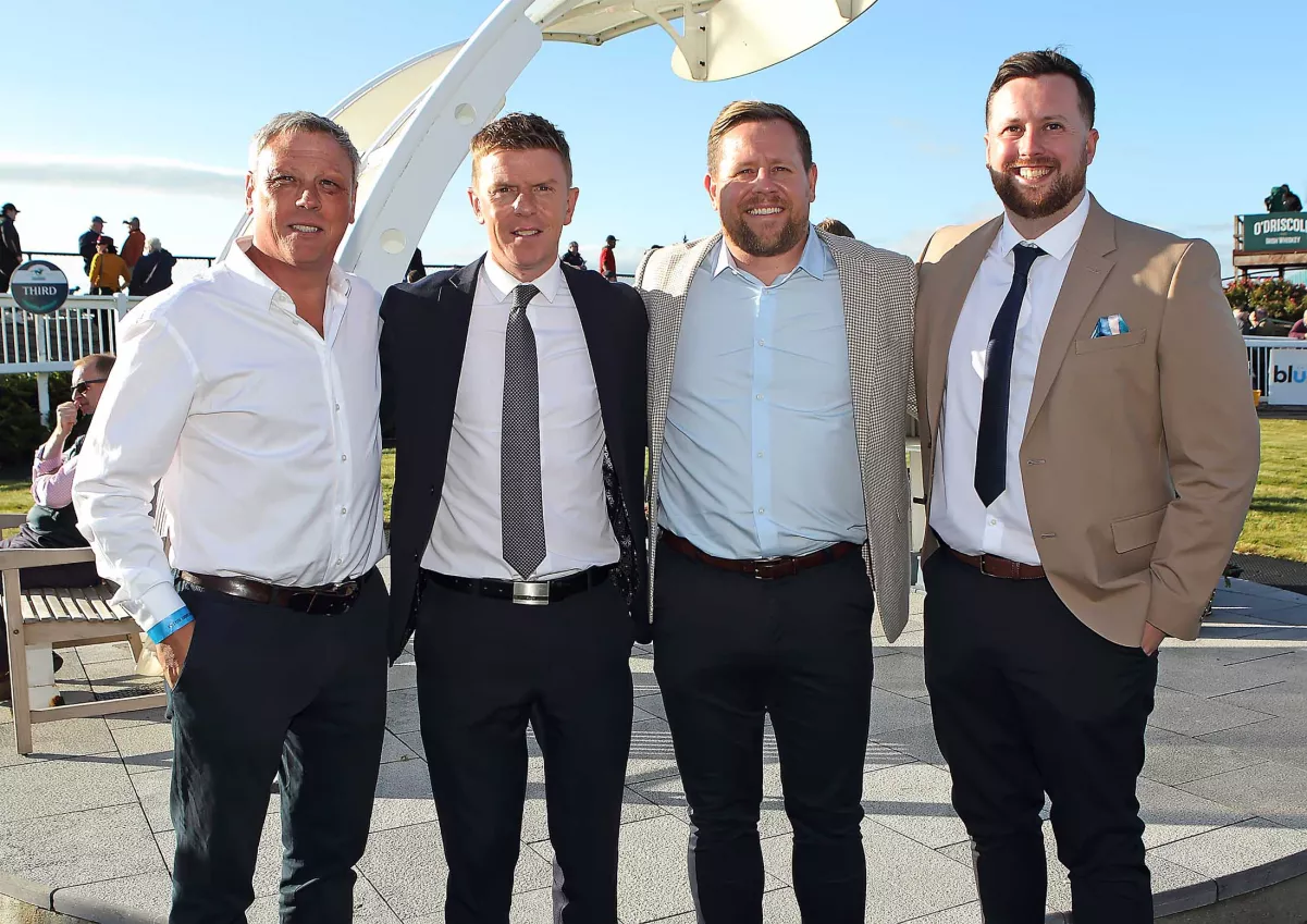 Waterford FC manager Keith Long, Will Watt, Eddie Hunt and Richy Walsh, Waterford FC.