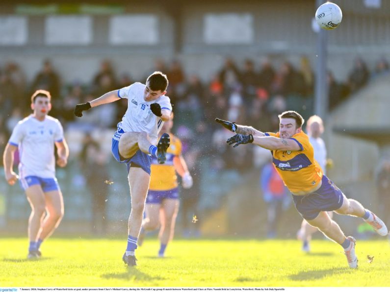 Waterford footballers suffer defeat in McGrath Cup opener