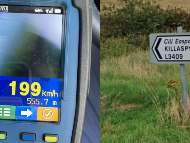 Driver arrested by Waterford Gardaí for driving 199km/h in 100km zone