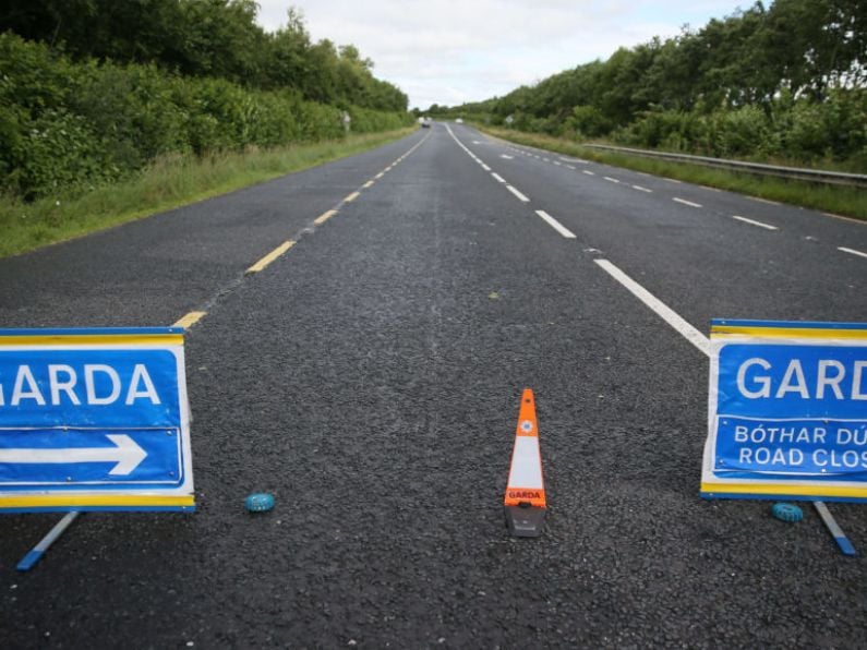 Road closure following crash in Dungarvan