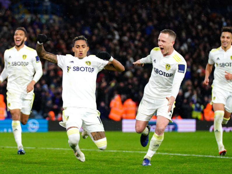 Raphinha’s stoppage-time penalty secures Leeds valuable win over Crystal Palace