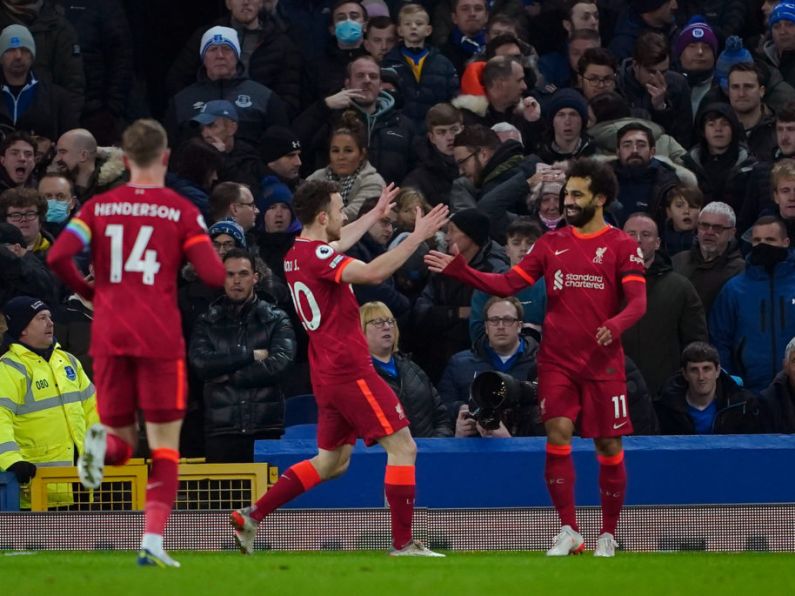 Salah nets brace as Liverpool claim record-breaking victory at Everton