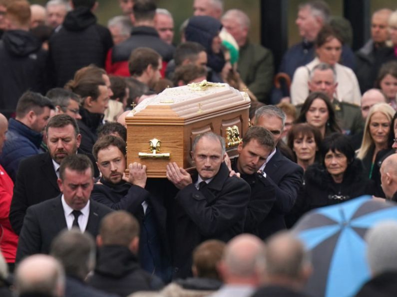 Mist looms over Creeslough as mourners start the long goodbyes