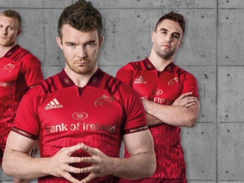 Munster have gone all red for their 2017/18 home kits