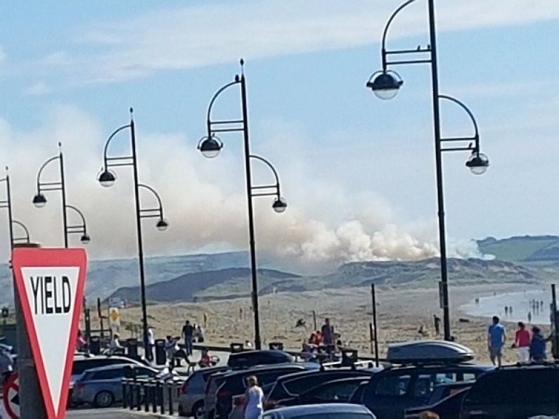 Large fire in Tramore Sand Dunes