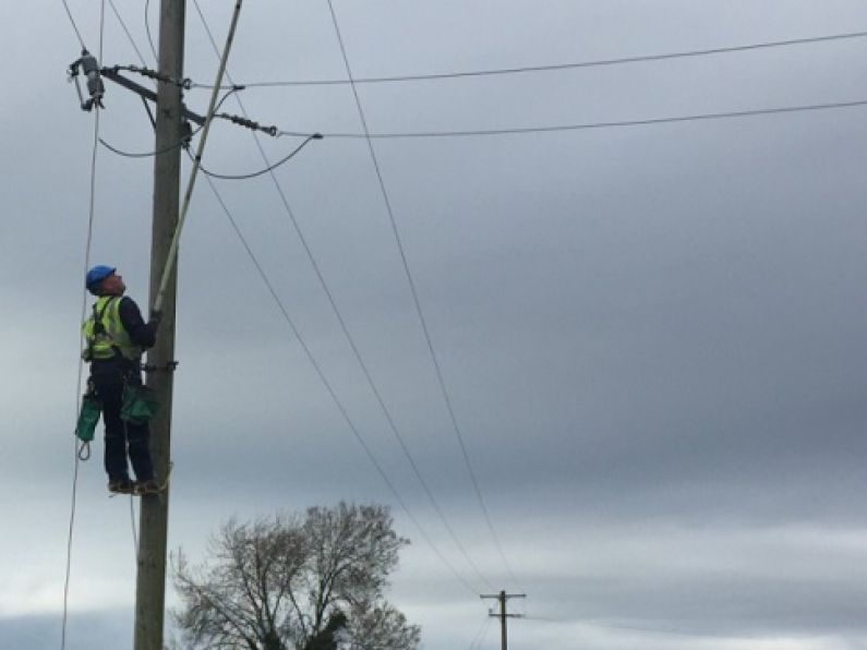 ESB working to restore power to a number of areas in County Waterford.