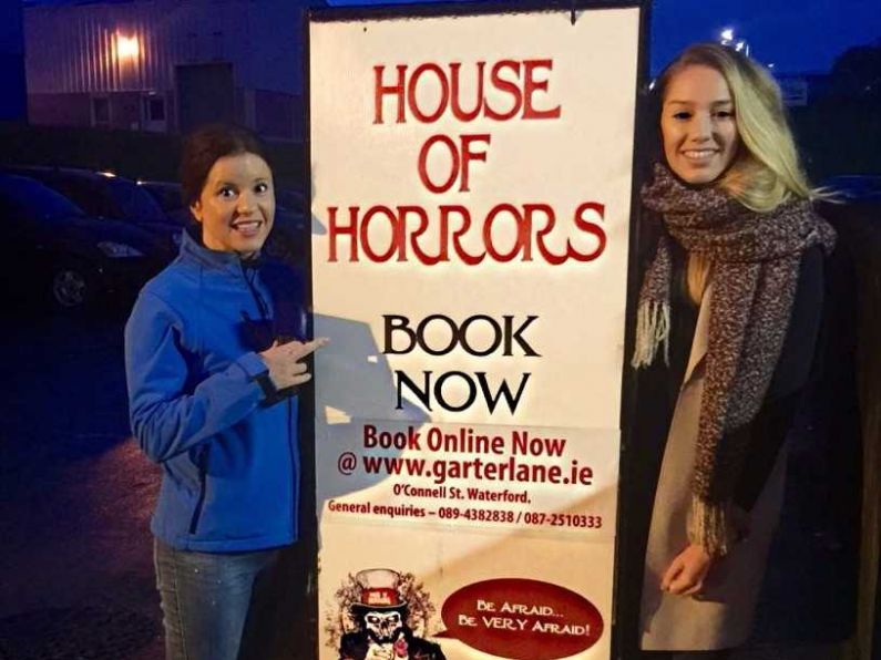 Teresanne and Mary had some Hallowe'en scares at The House of Horrors!