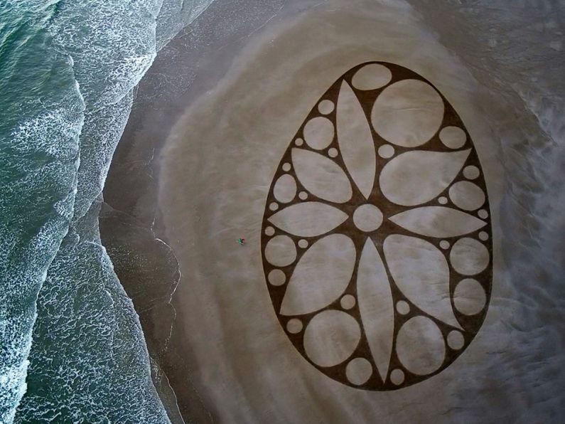 Listen: Prints of Sean Corcoran's renowned sand art will be on display in Dunmore East