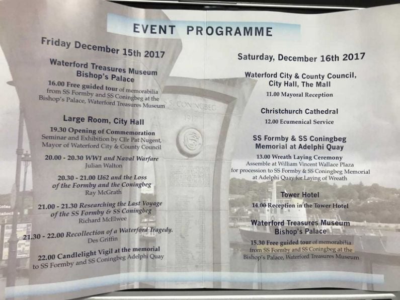 Centenary of steamship tragedy commemorated this weekend in Waterford