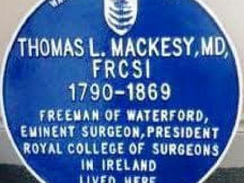 Blue Plaque to remember a former Mayor of Waterford