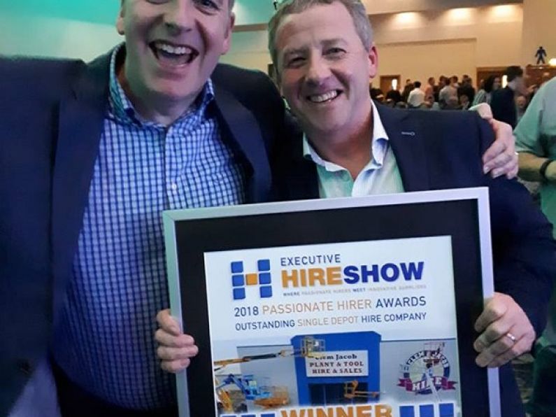 Clem Jacob Hire wins industry award; a first for an Irish company