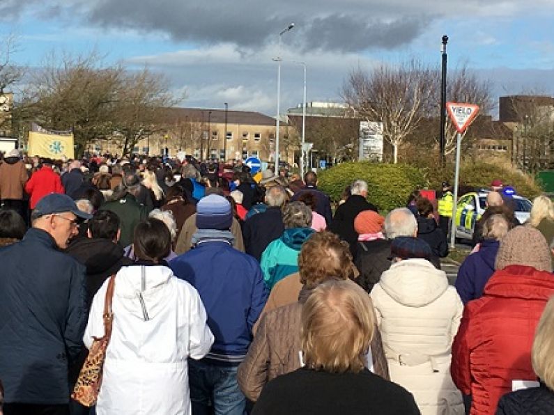 Thousands turn out for march calling for 24/7 cardiac care at University Hospital Waterford