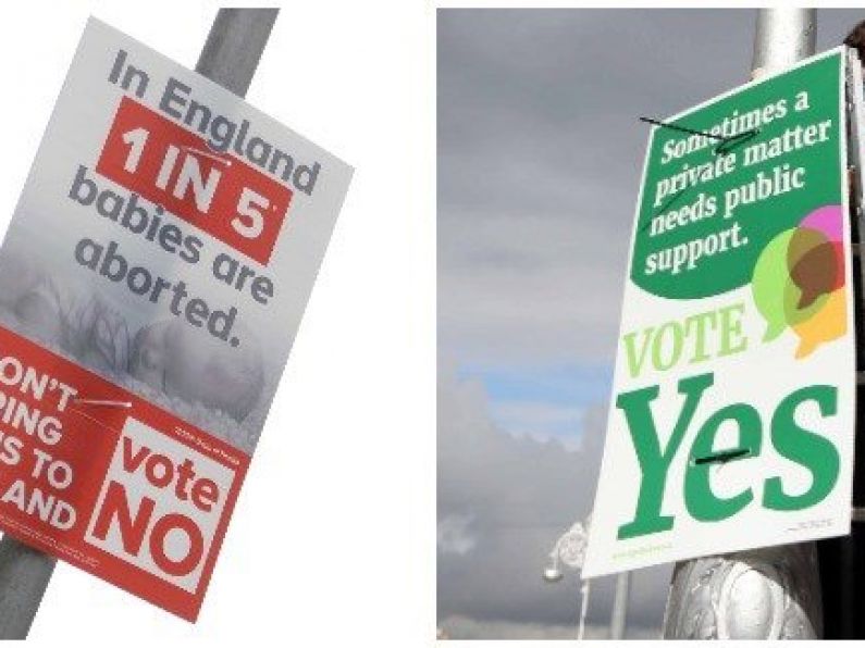 Pro-choice campaigners condemn destruction of referendum billboard