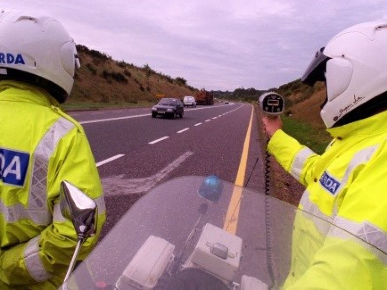 Cars caught speeding at 182km/hr in Waterford