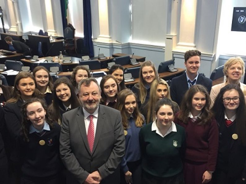 Waterford students highlight gender inequality in the Seanad