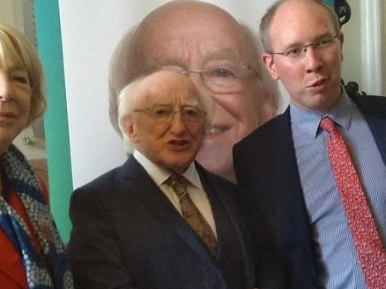 Sitting President Michael D. Higgins was in Waterford this afternoon