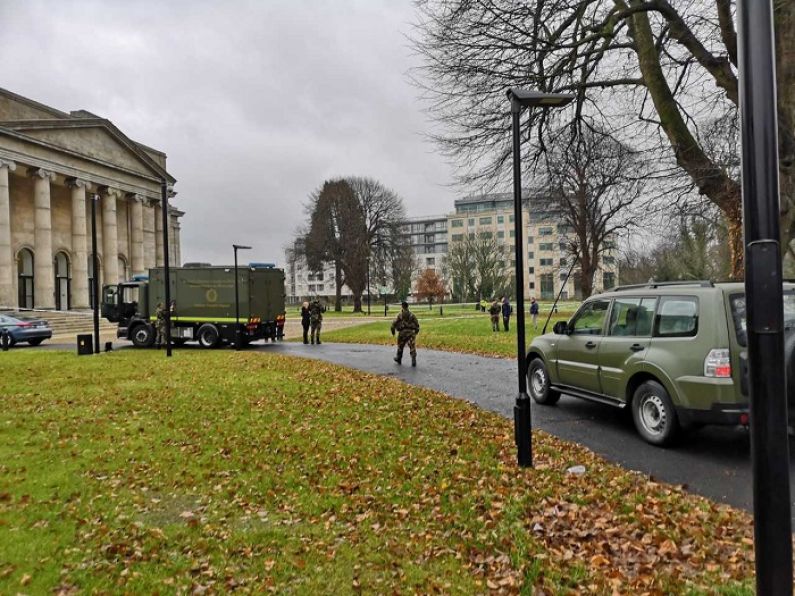 Army bomb squad dealing with suspicious device outside Waterford courthouse