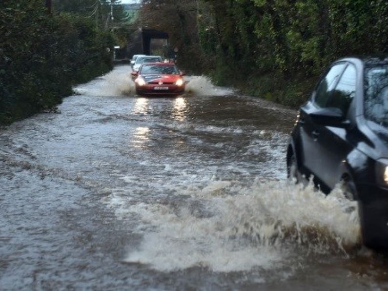 Heavy rain causes flooding across Waterford.