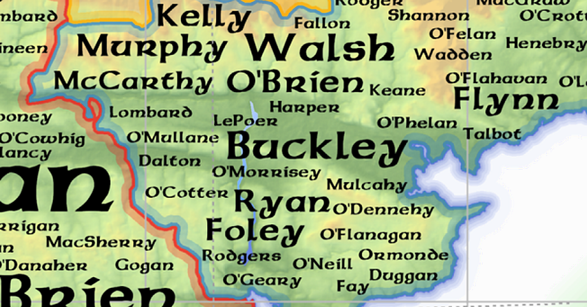 irish family names list