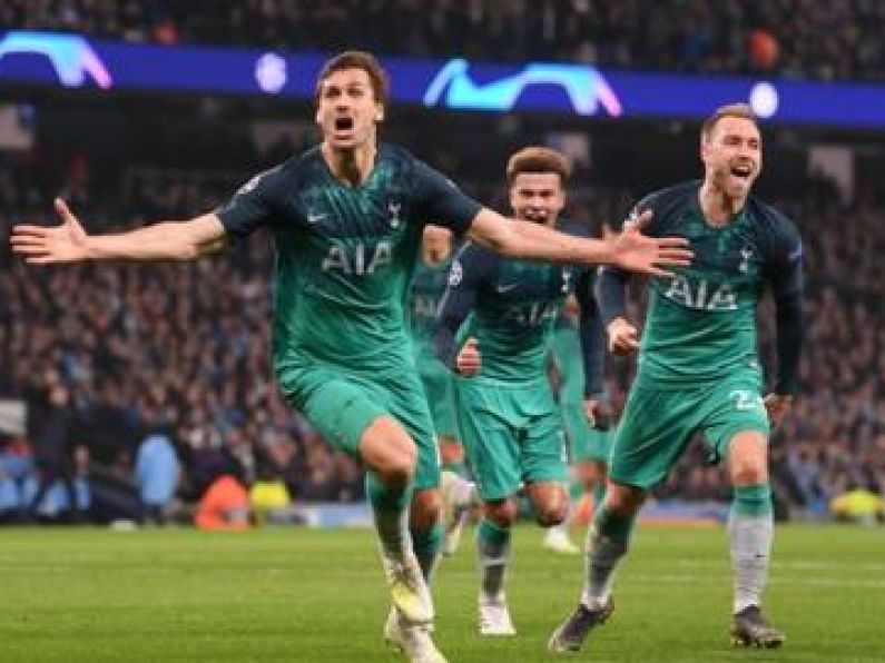 Dramatic ending at the Etihad as Spurs march through to last four of Champions League