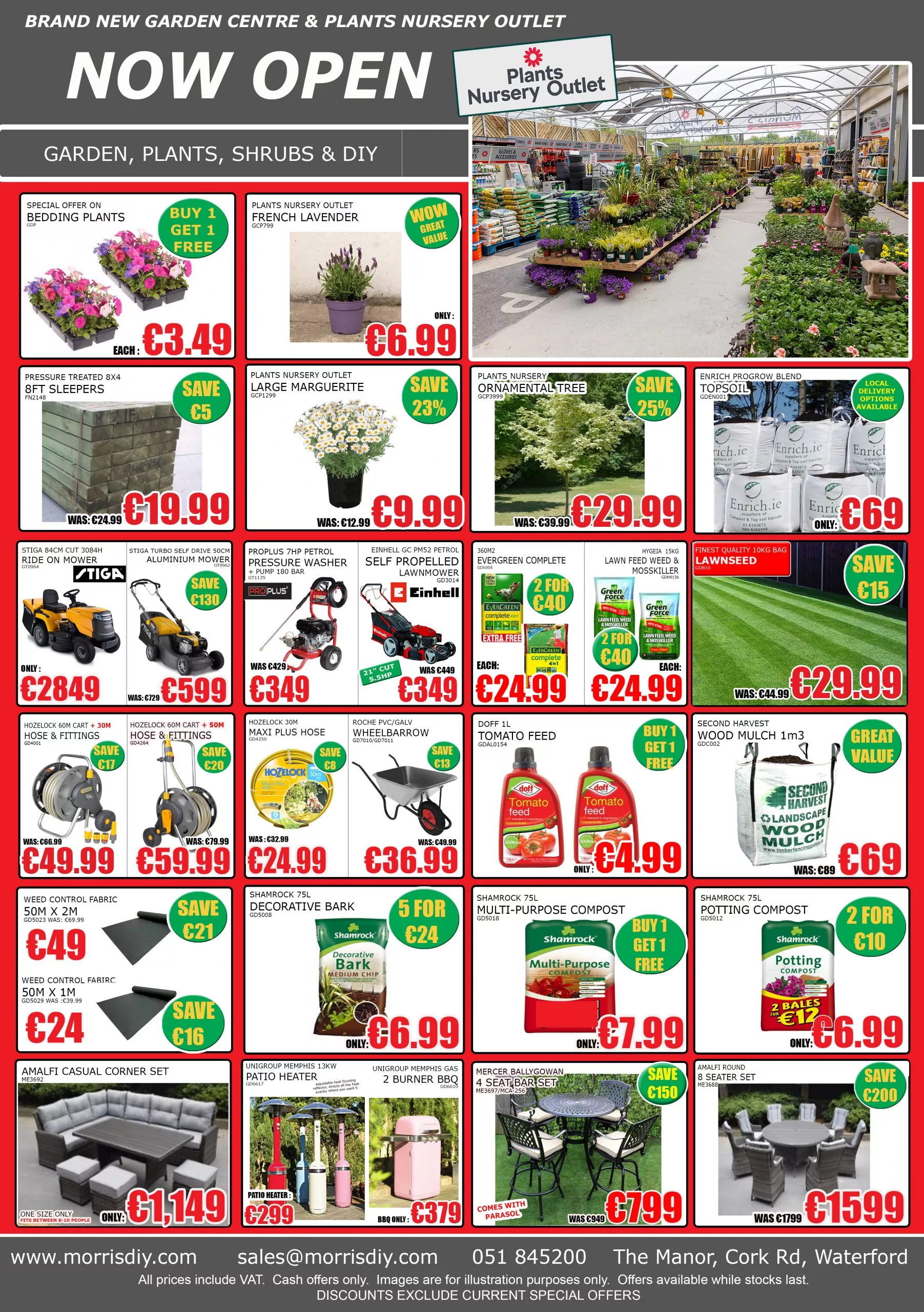 Morris's Garden Centre Sale