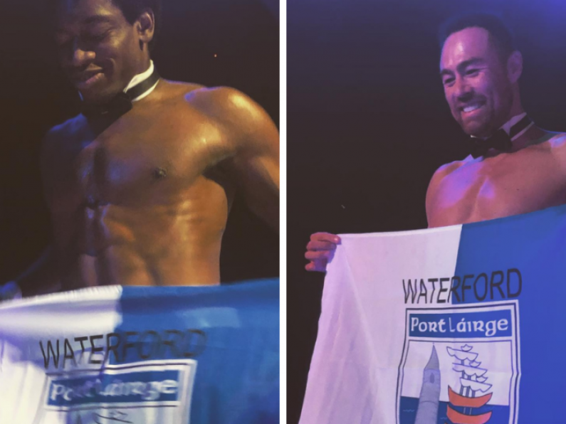 A hen party brought a Waterford flag to the Chippendales - and they loved it!