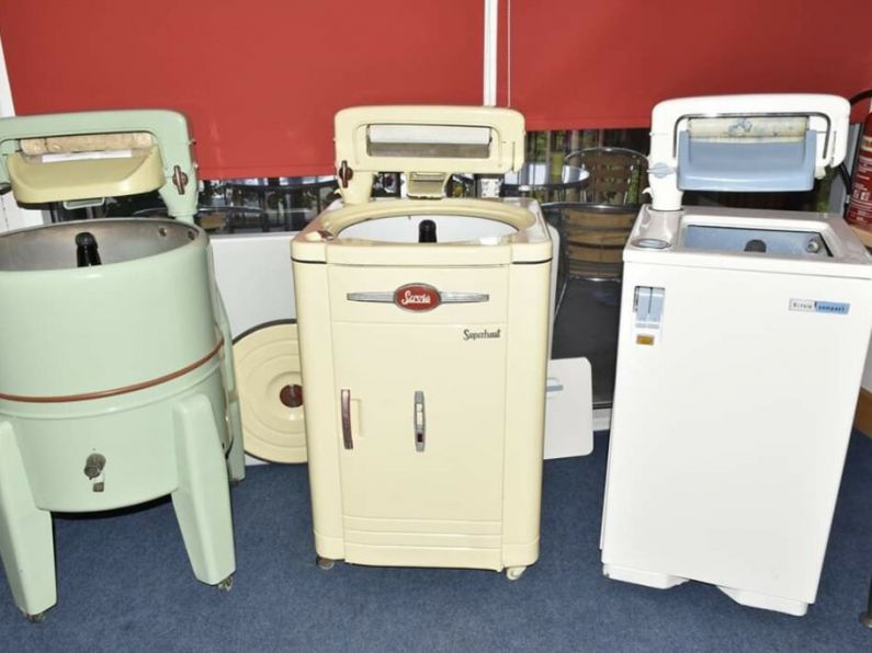Ollie and Yvonne talk to Mary Foley of Ardkeen Library about Gadgets of Yesteryear.