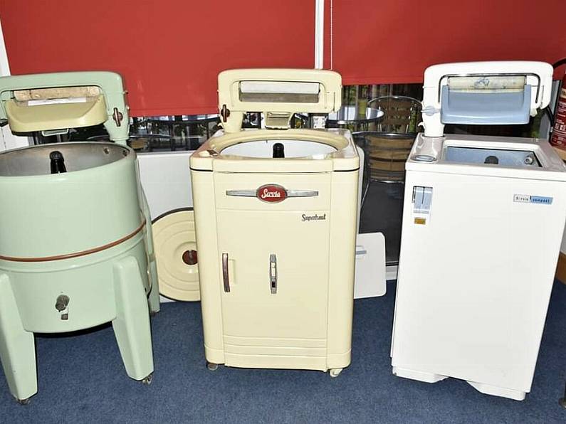 Ollie and Yvonne talk to Mary Foley of Ardkeen Library about Gadgets of Yesteryear.