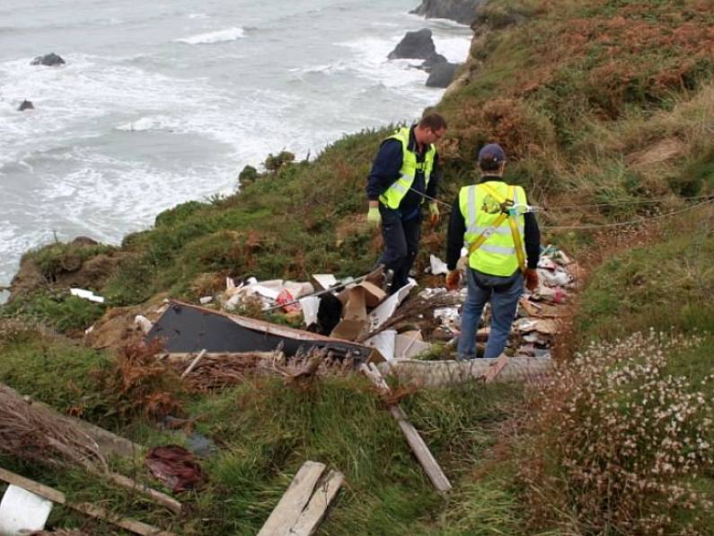 Waterford Council launch Special Protection Area clean-up after illegal dumping at Annestown