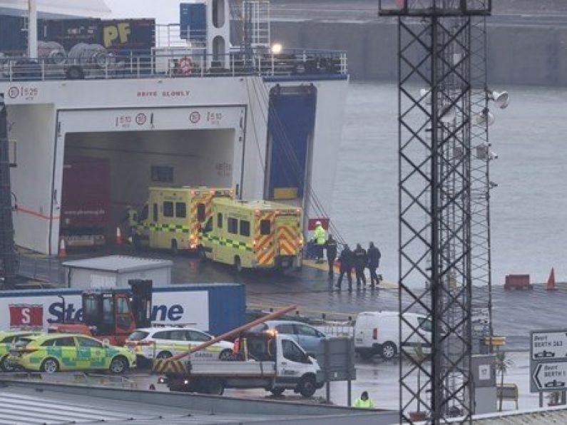 14 people hospitalised having been discovered inside trailer at Rosslare Port