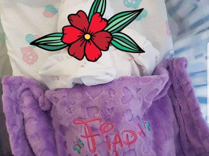 Lost: a child's purple fleece love heart blanket