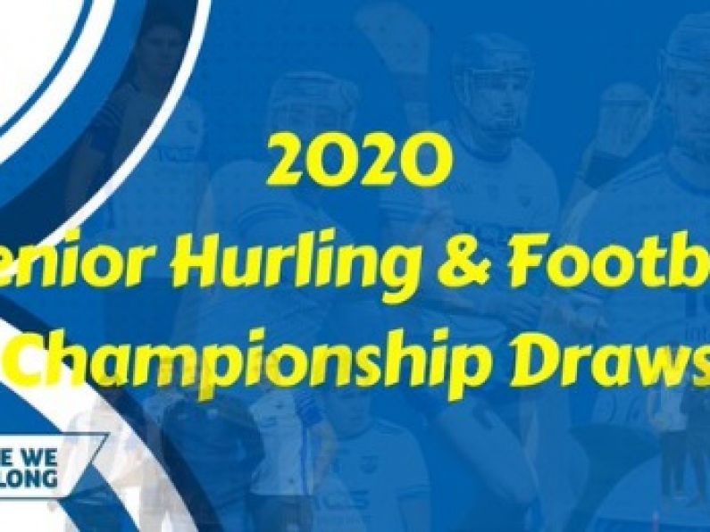 2020 championships draws took place last night