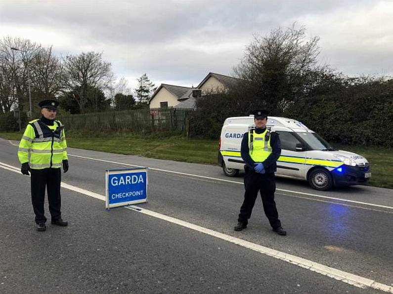 Garda Checkpoints are in place throughout Waterford to discourage non essential journeys.