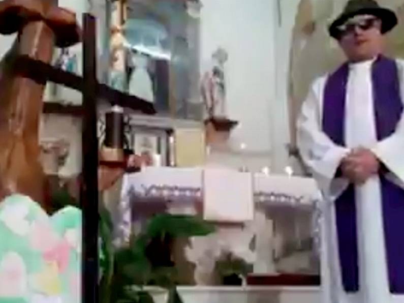 Italian priest accidentally activates Facebook filters while live-streaming mass