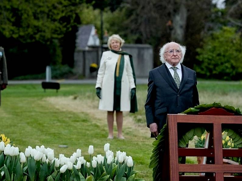 President Higgins leads Easter Rising commemorations as Covid-19 victims remembered