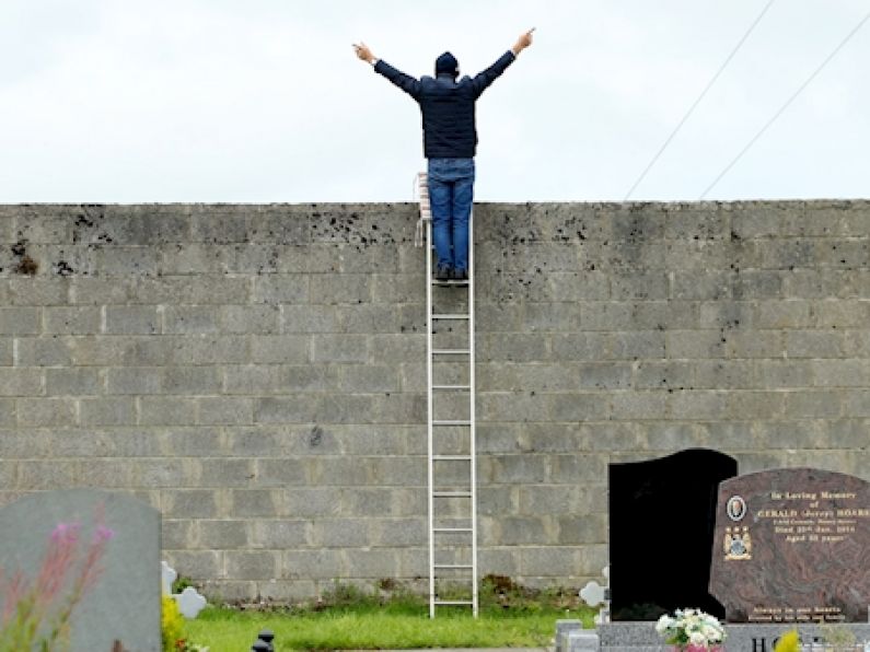 GAA fan uses ladder to attend matches under Covid-19 restrictions