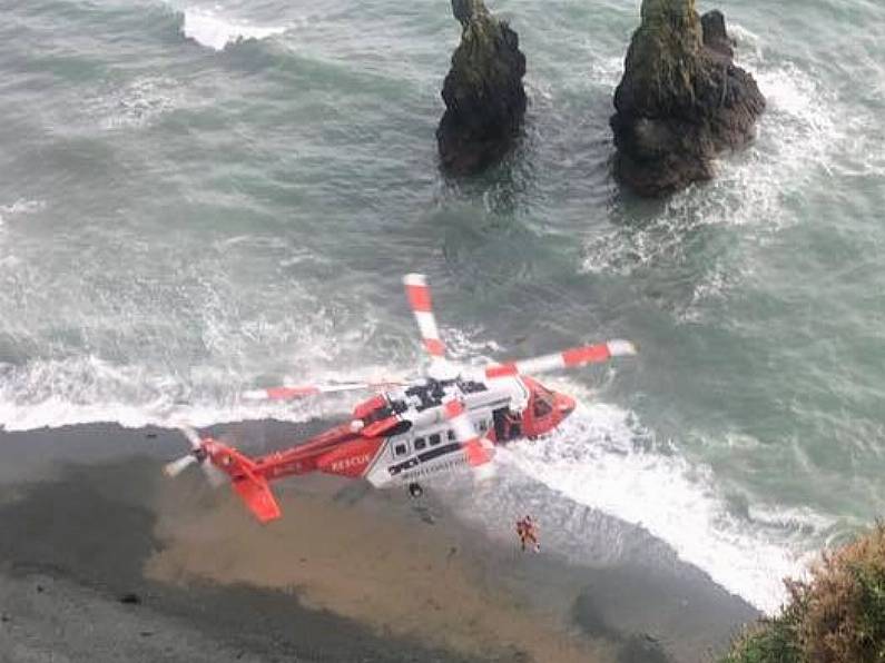 Bonmahon Coast Guard and Rescue 117 in action in Waterford