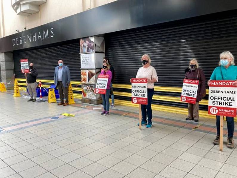 Debenhams workers spend night in Waterford store