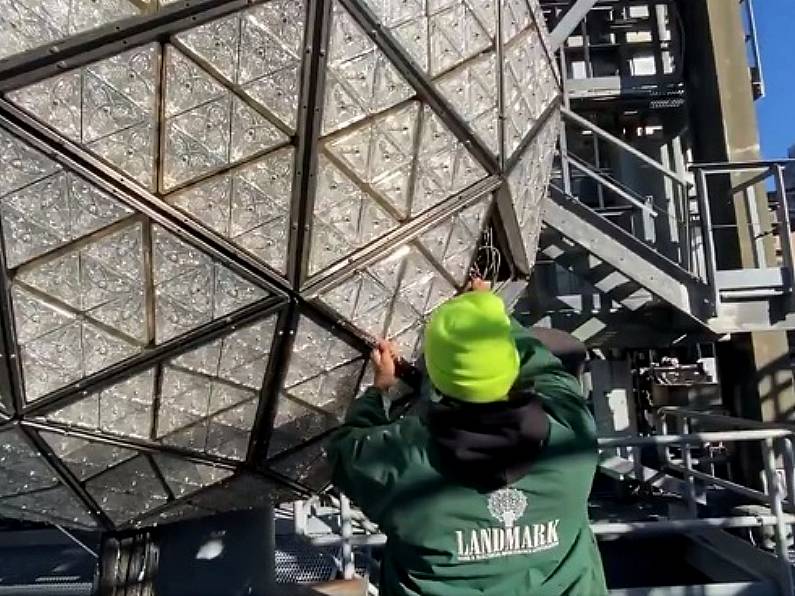 New Waterford crystals added to Times Square ball in preparation for New Years Eve