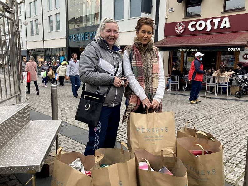 Shoppers back in Waterford city centre...