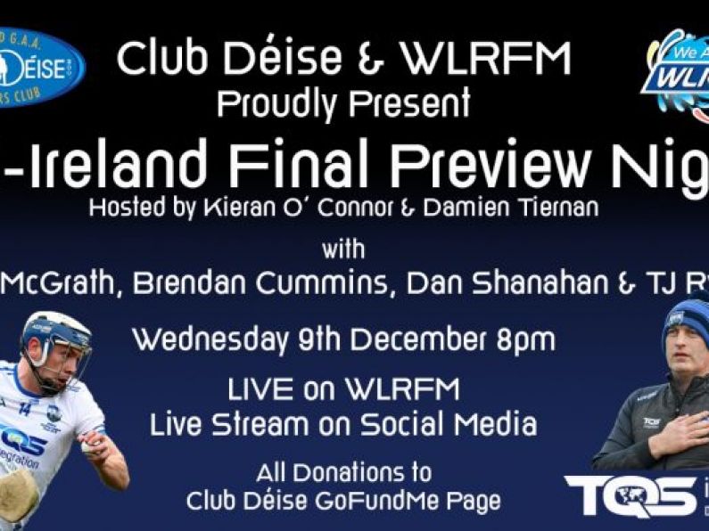 Special All-Ireland preview night to take place virtually on Wednesday