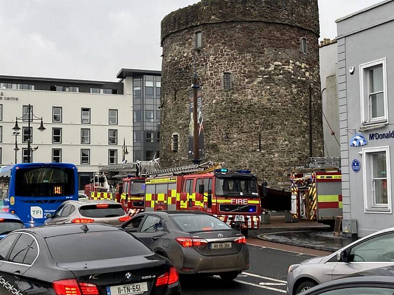 Traffic diversions in place on The Mall following fire at commercial premises