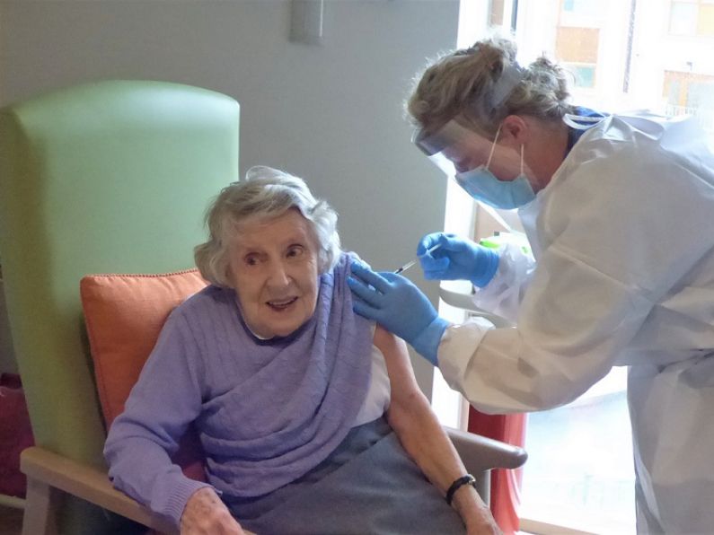 First patient at Waterford Residential Care Centre receives vaccine