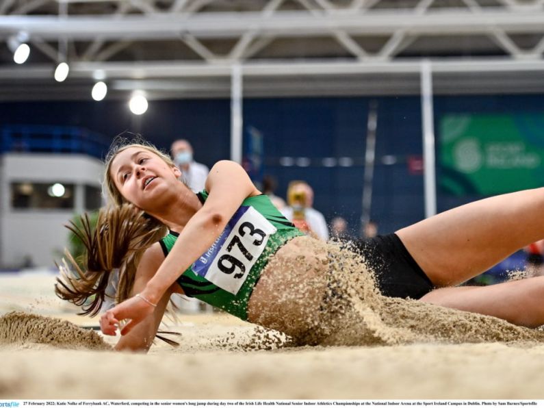 Waterford underage athletes on the podium at Indoor Championships