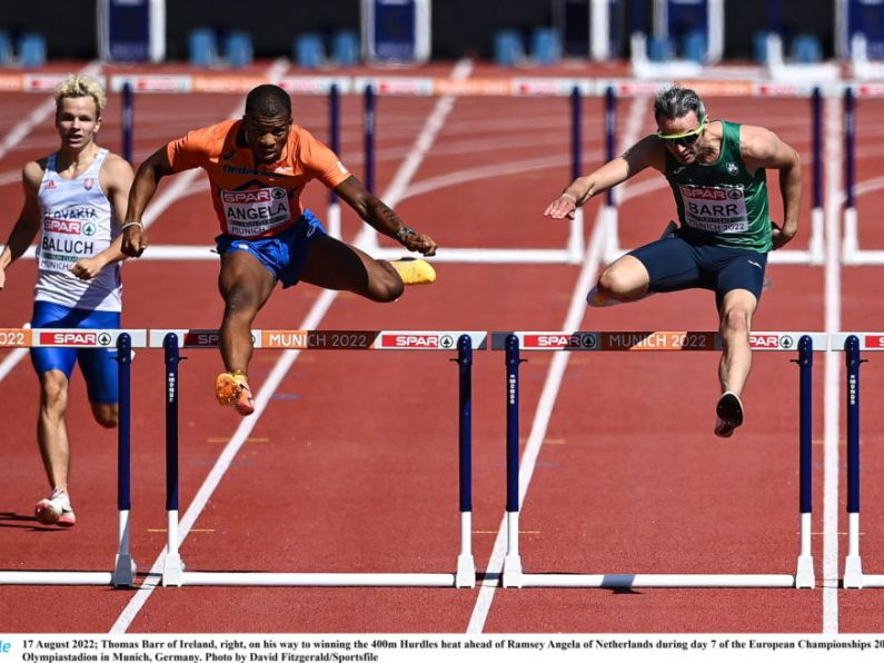 Thomas Barr wins his heat to qualify for European Championship semi-finals